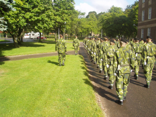 Exercis inför högvakten